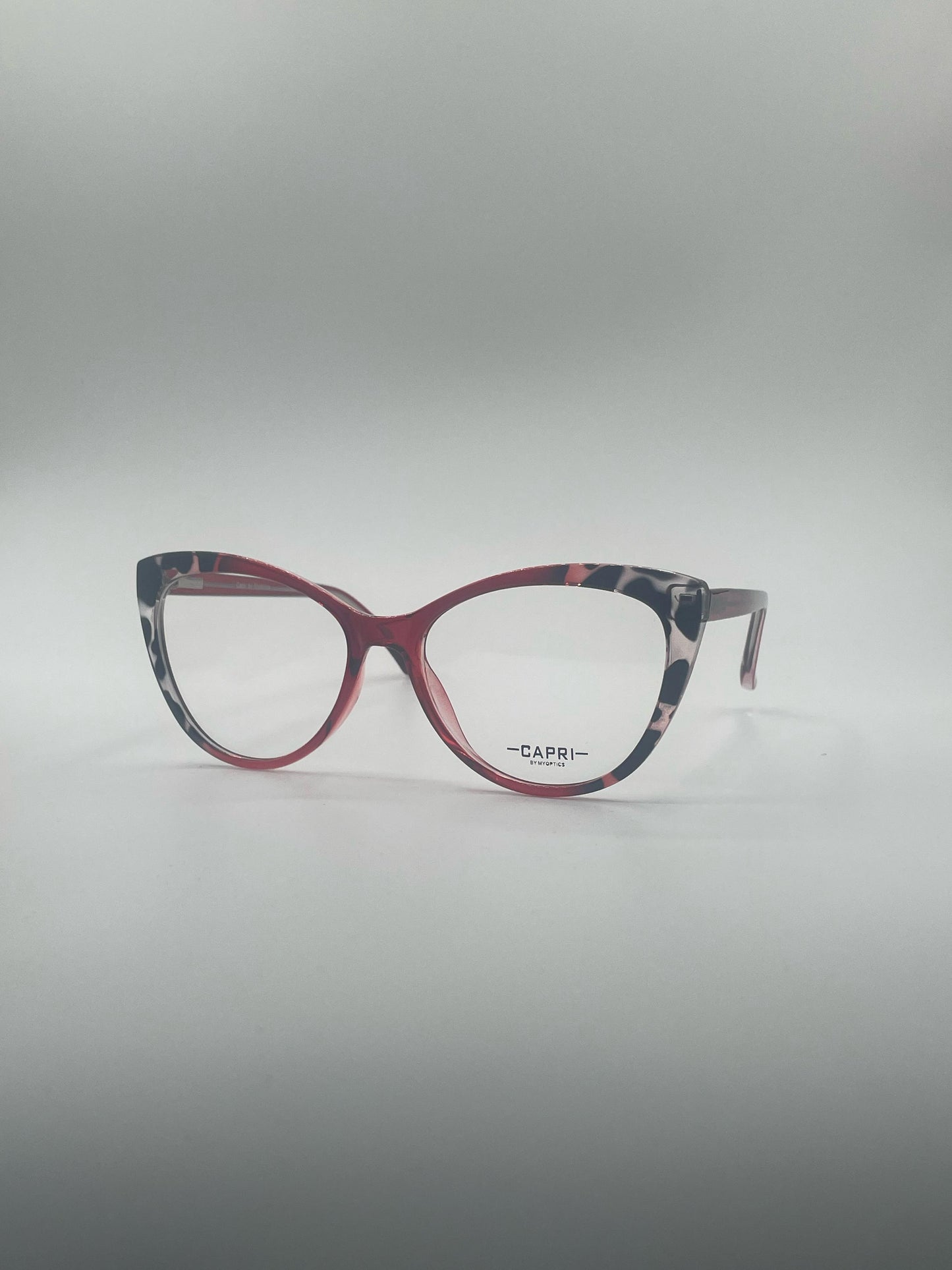 Cat Eye Red & Leopard Pattern Frame Women's Optics-392