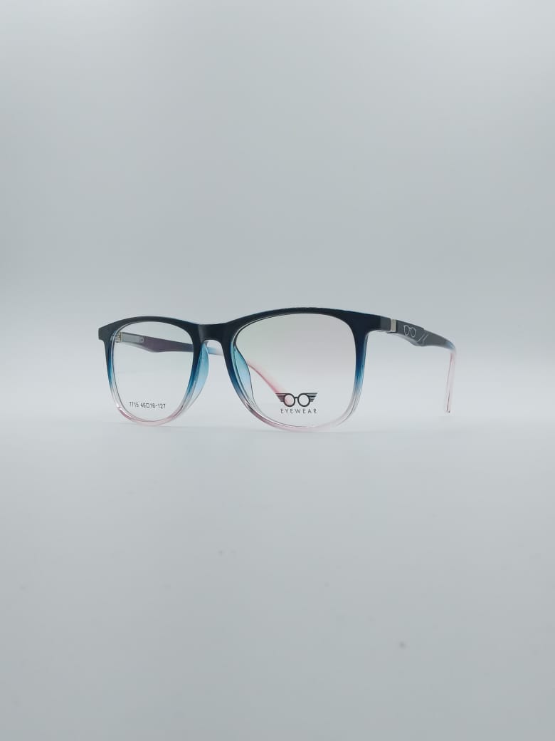 Acetate Blue & White Frame Kids Optics-130