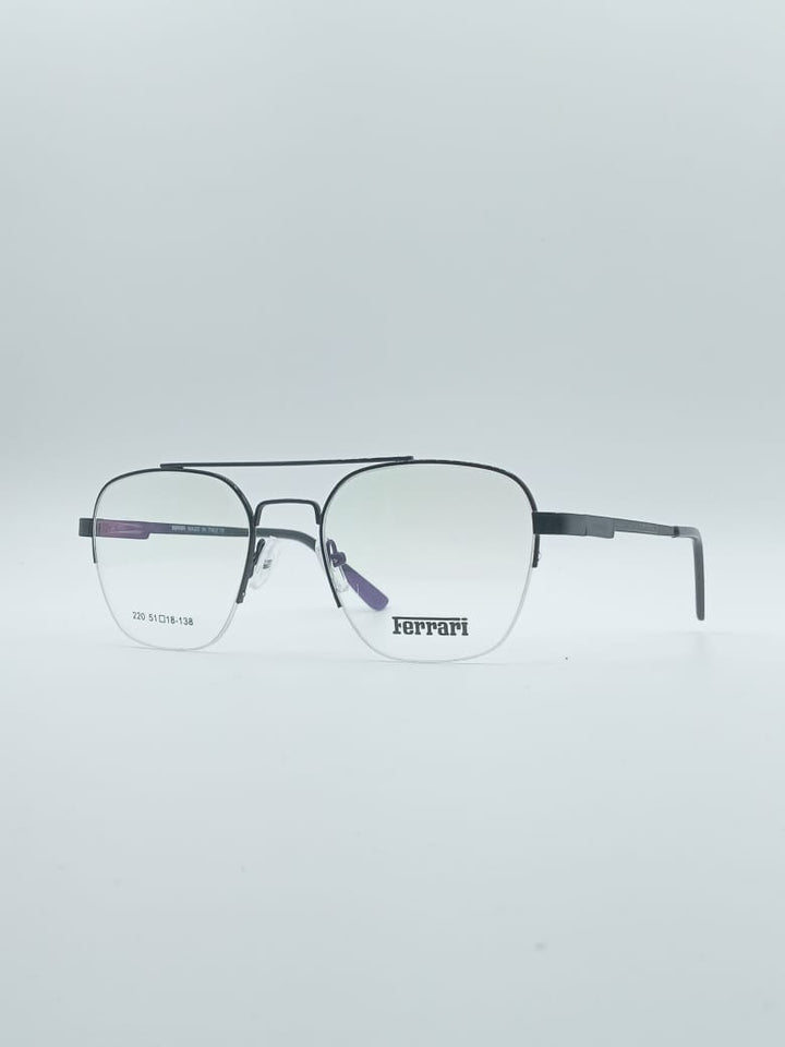 Aviator Thin Black Frame Men's Optics-103