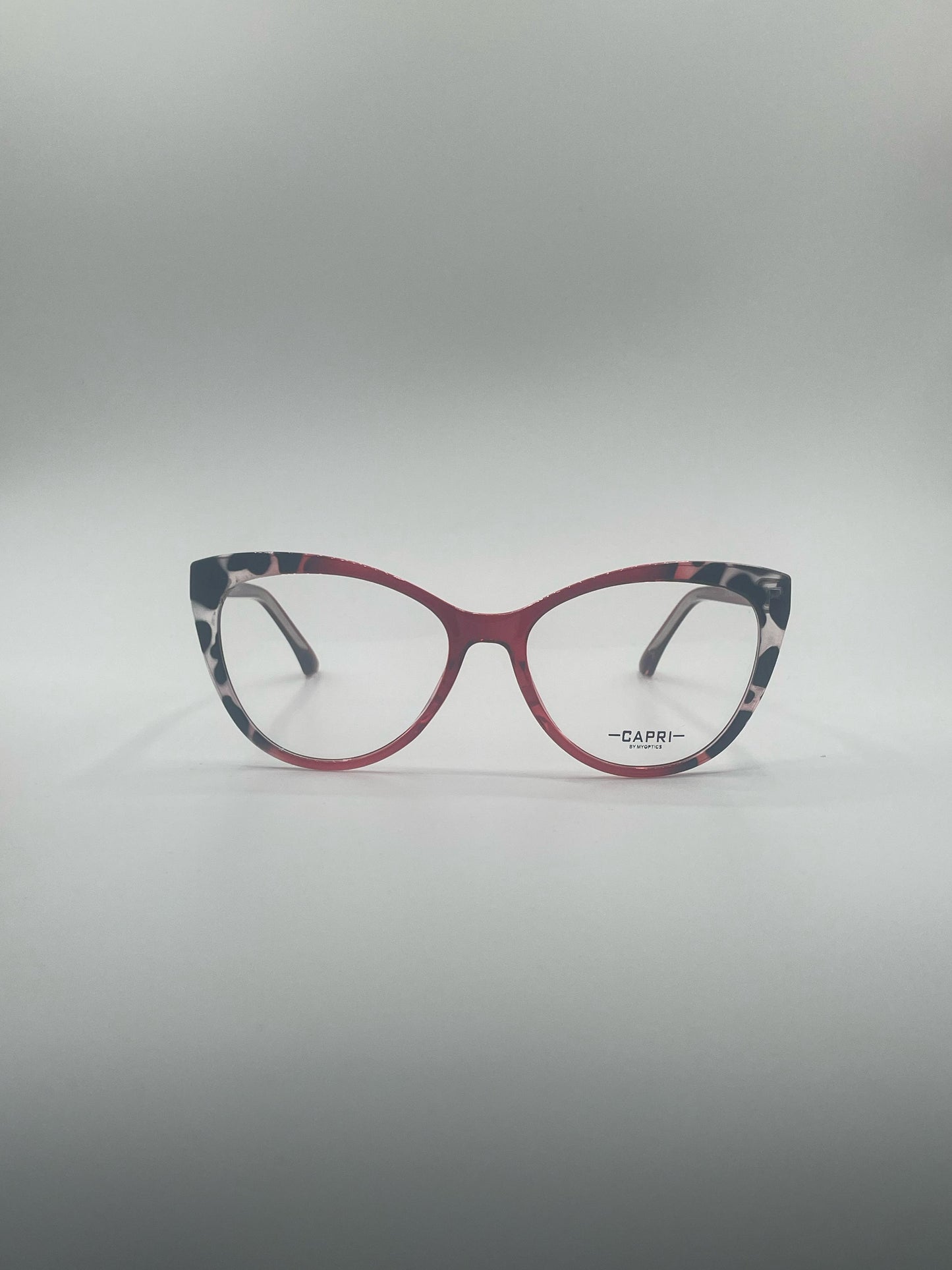 Cat Eye Red & Leopard Pattern Frame Women's Optics-392
