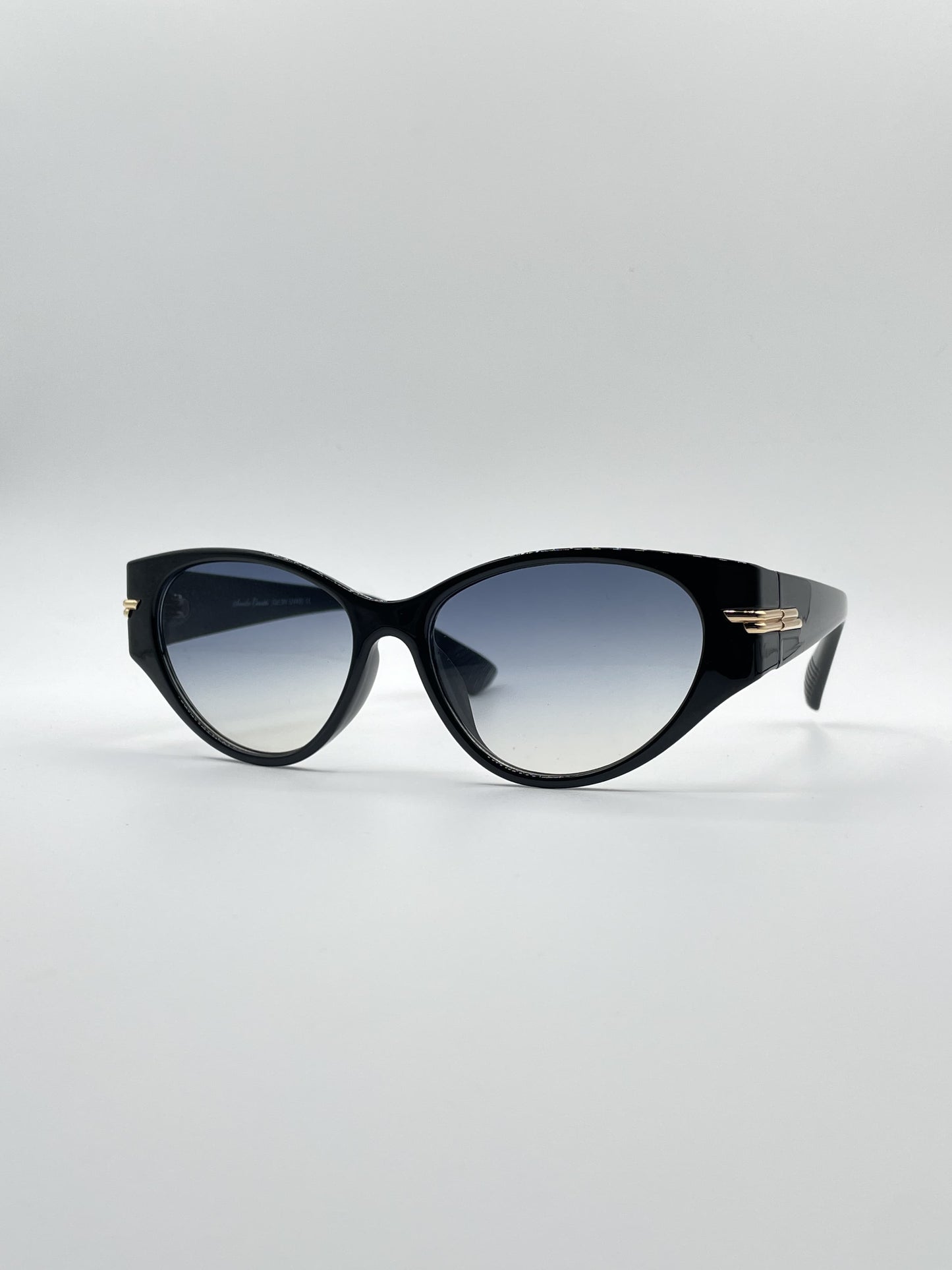 Cat Eye Black Frame Women's Sunglasses-082