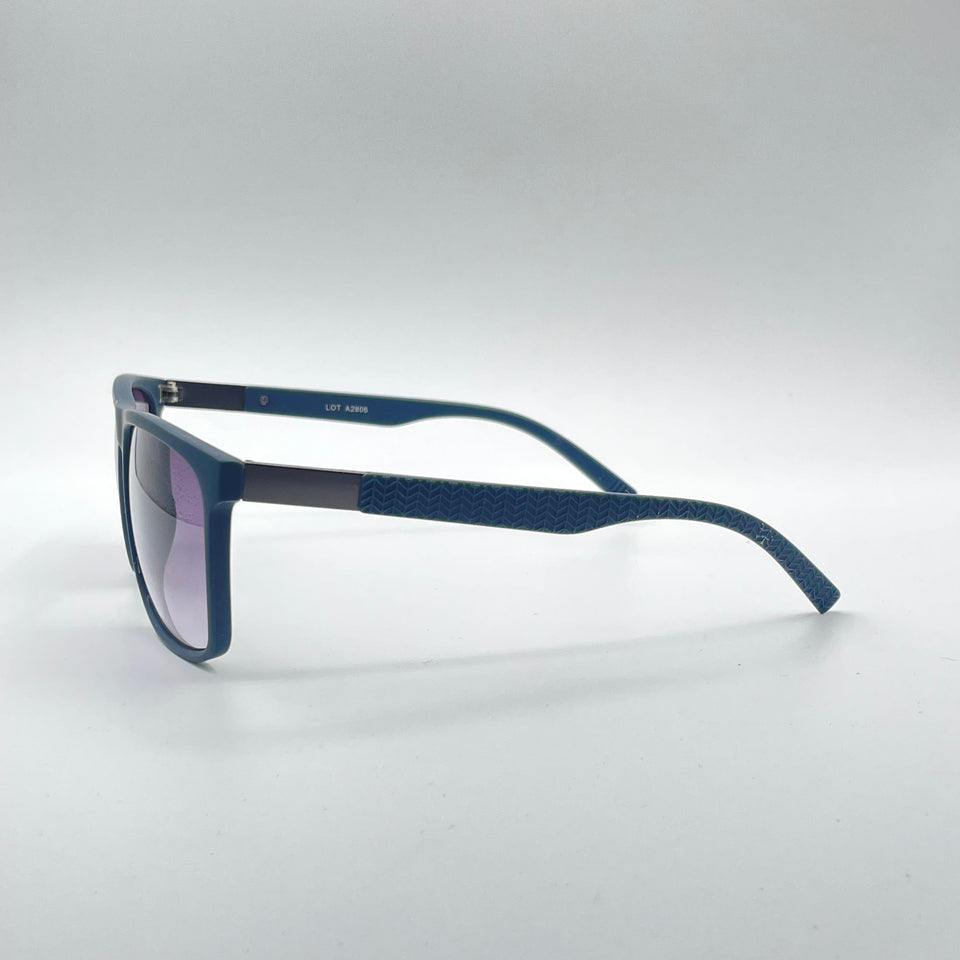 Acetate Dark Blue Frame Men's Sunglasses-146