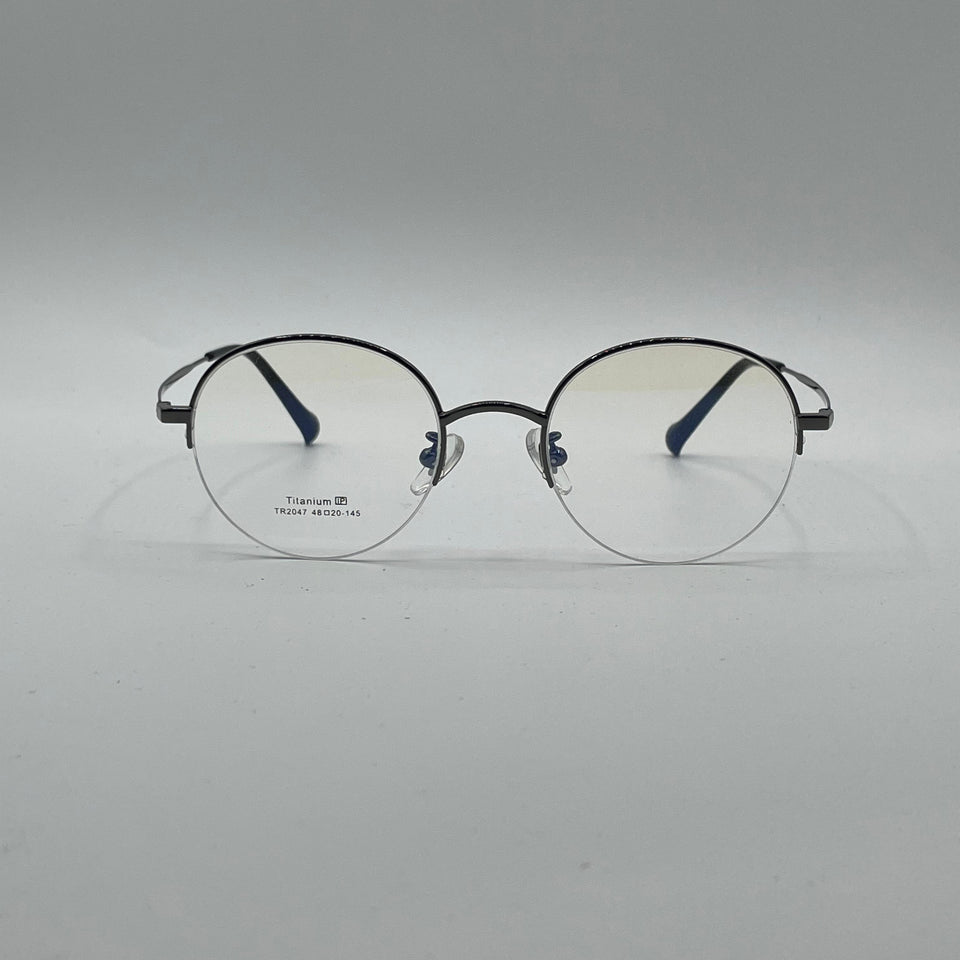 Circular Black Frame Optics-345