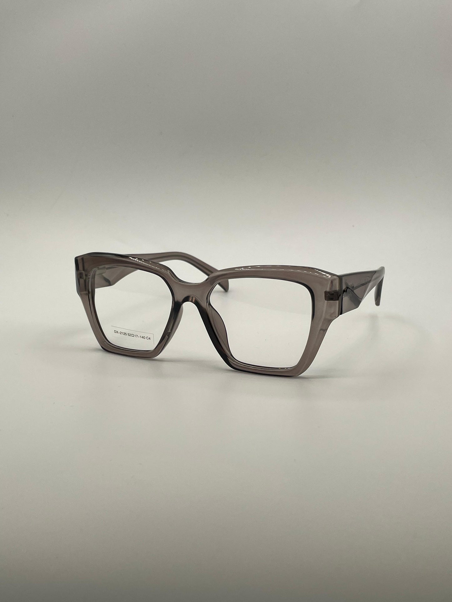 Acetate Translucent Grey Frame Women's Optics-366