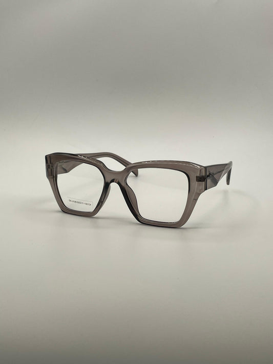 Acetate Translucent Grey Frame Women's Optics-366