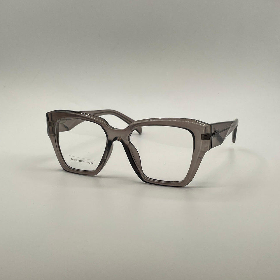 Acetate Translucent Grey Frame Women's Optics-366