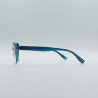 Cat Eye Blue & White Frame Women's Optics-091