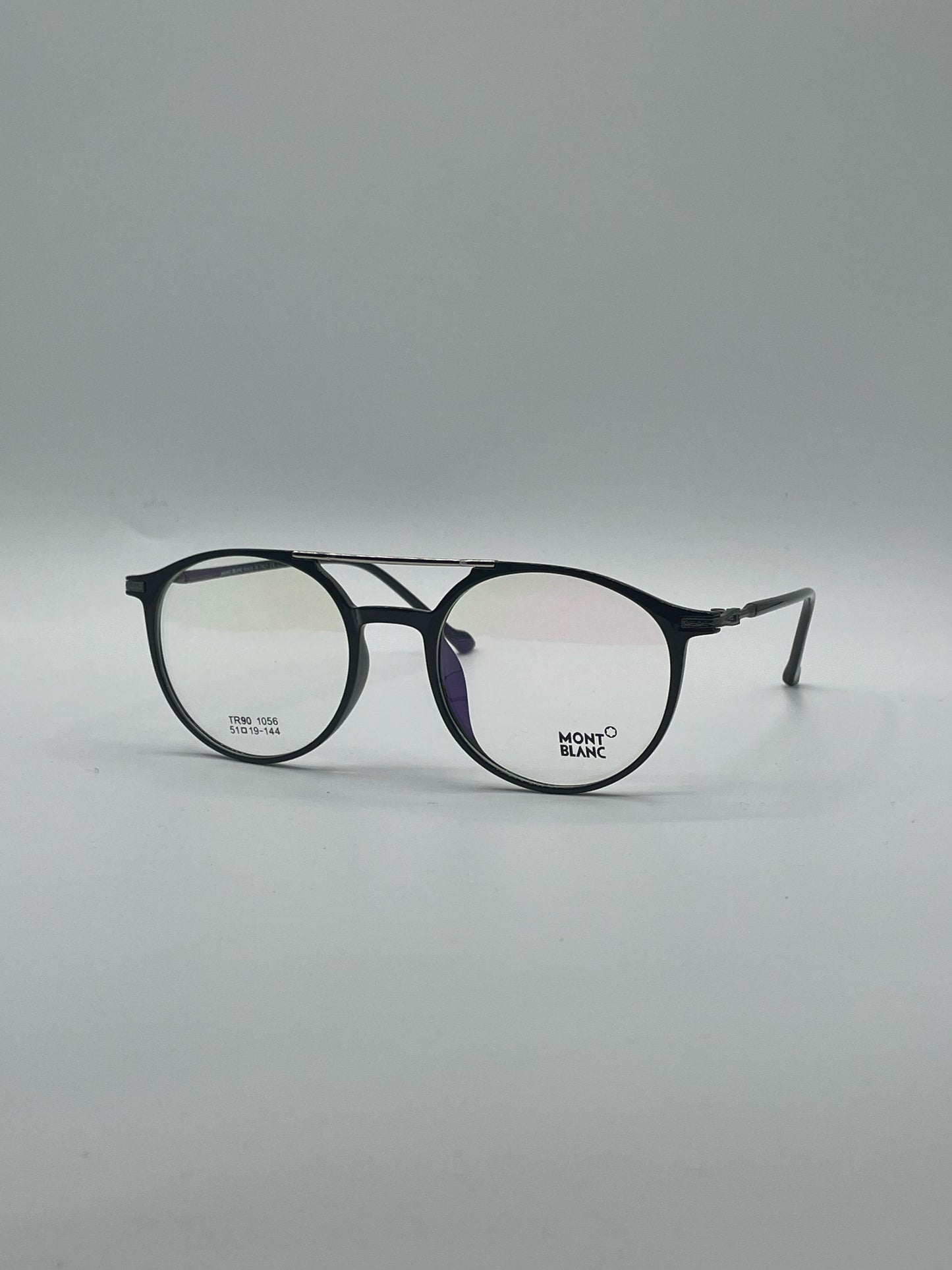 Circular Black Frame Optics-339