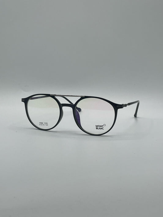 Circular Black Frame Optics-339