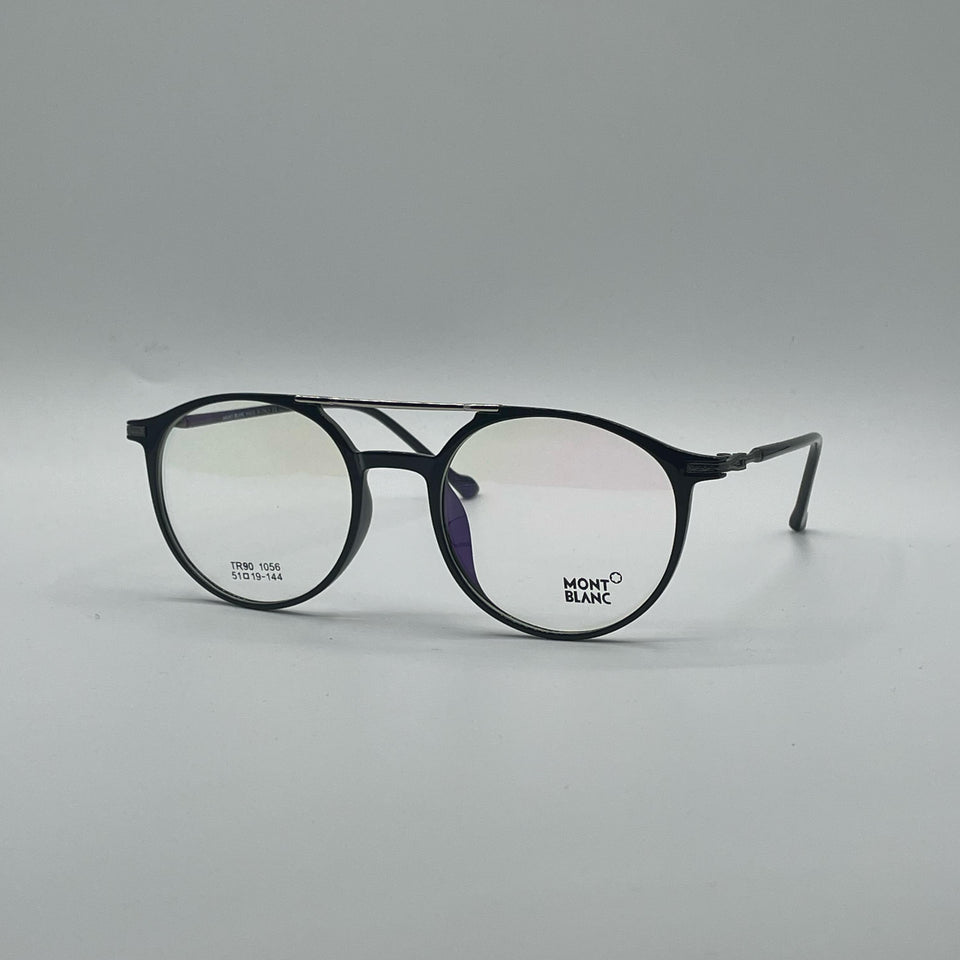 Circular Black Frame Optics-339