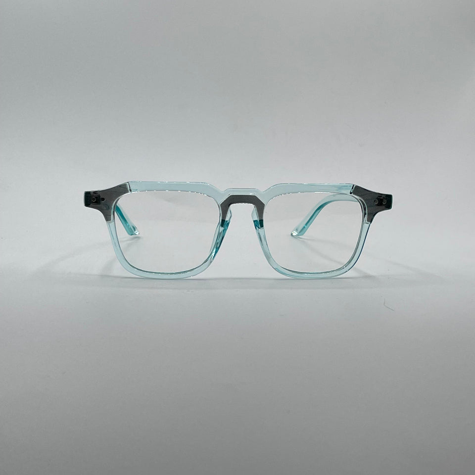Acetate Translucent transparent green Frame Men's Optics-281