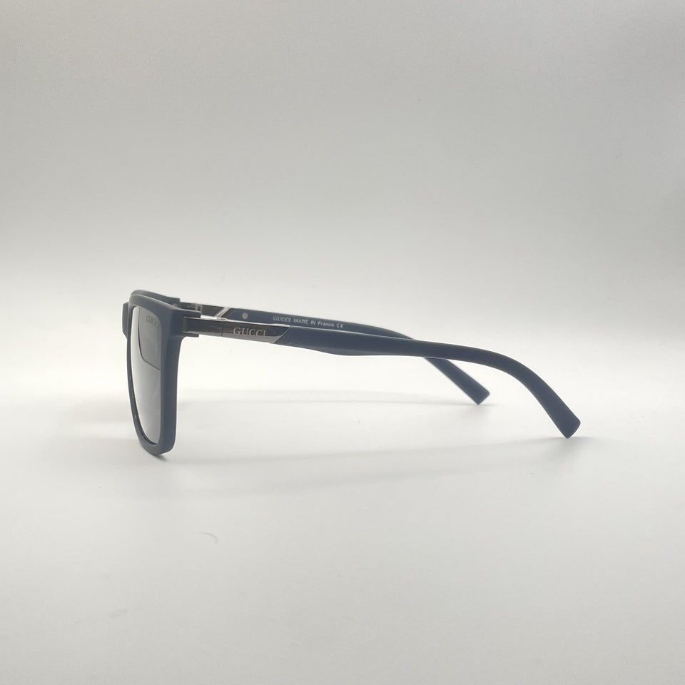 Acetate Dark Blue Frame Men's Sunglasses-108