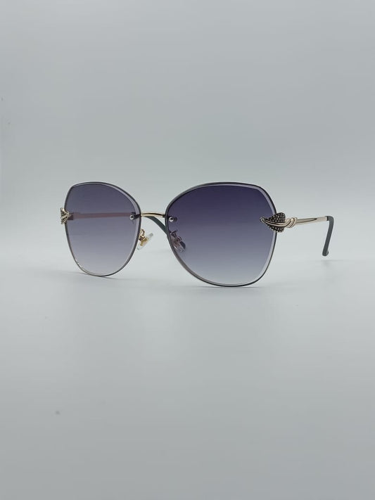 Butterfly Black Frame Women's Sunglasses-016