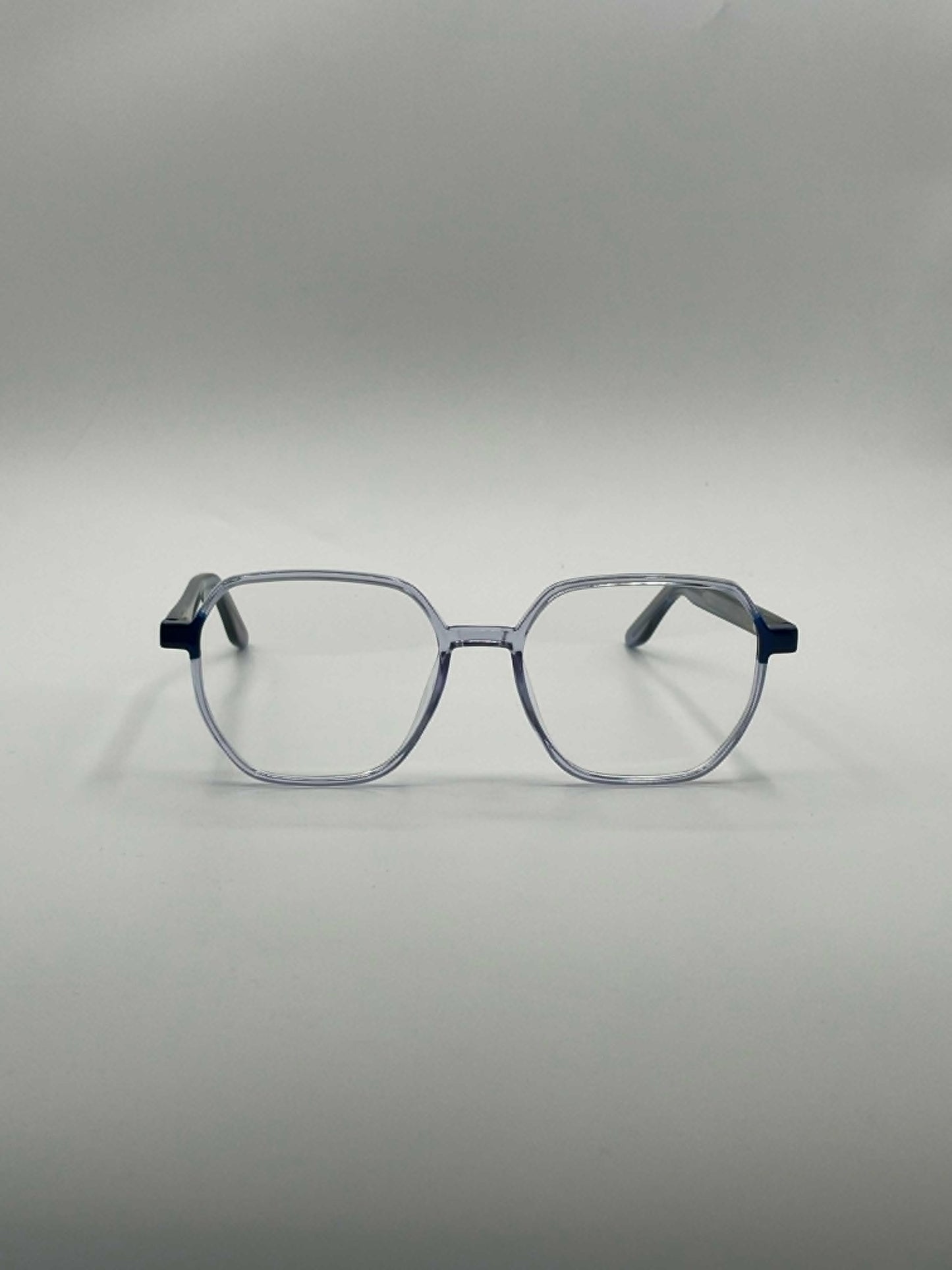 Soft Square Translucent Blue Frame Women's Optics-360