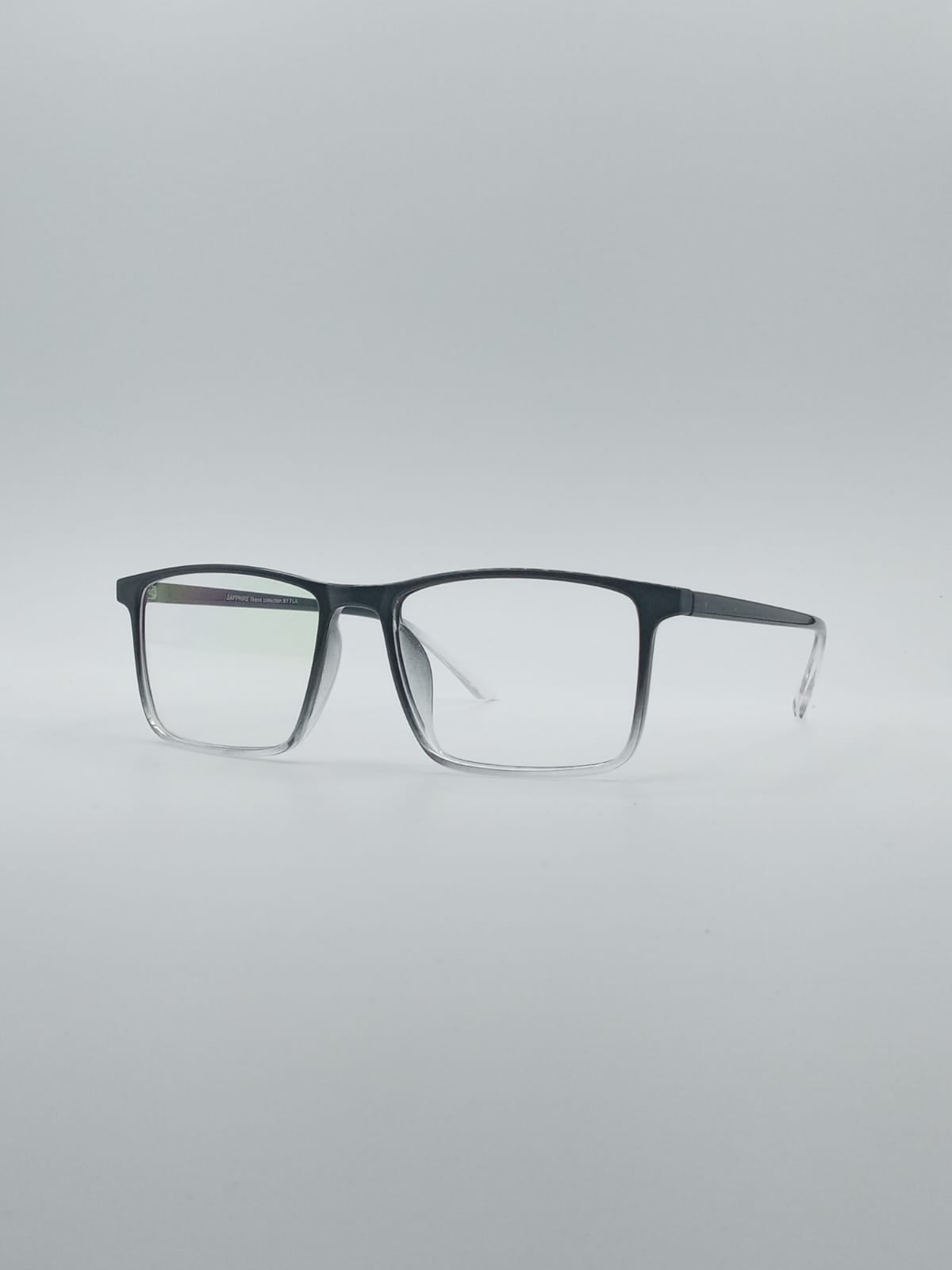 Acetate Black & White Men's Frame Optics-030