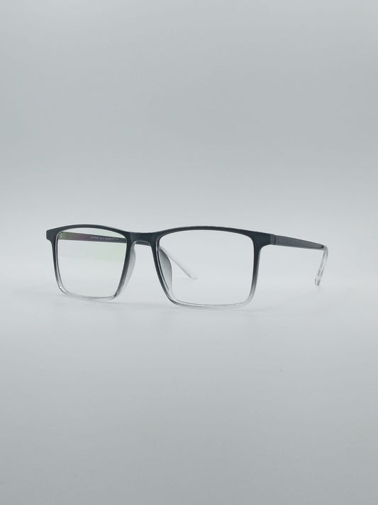 Acetate Black & White Men's Frame Optics-030