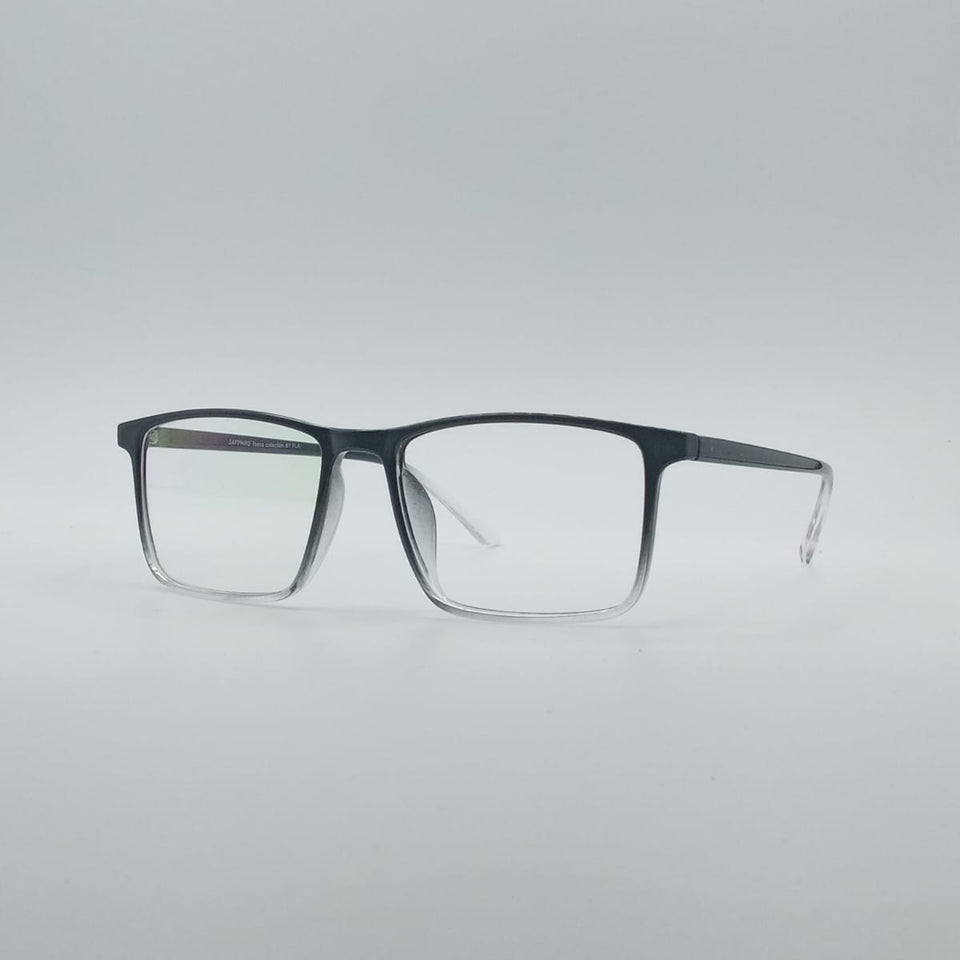 Acetate Black & White Men's Frame Optics-030