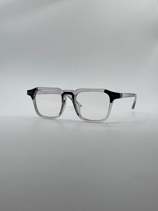 Acetate Translucent Grey Frame Men's Optics-283