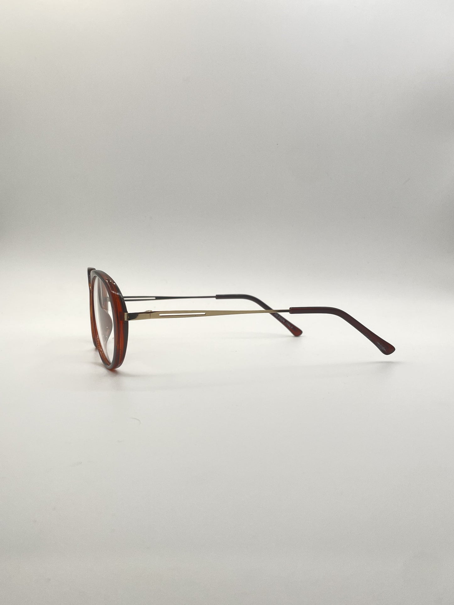 Aviator Translucent Sienna Frame Men's Optics-279