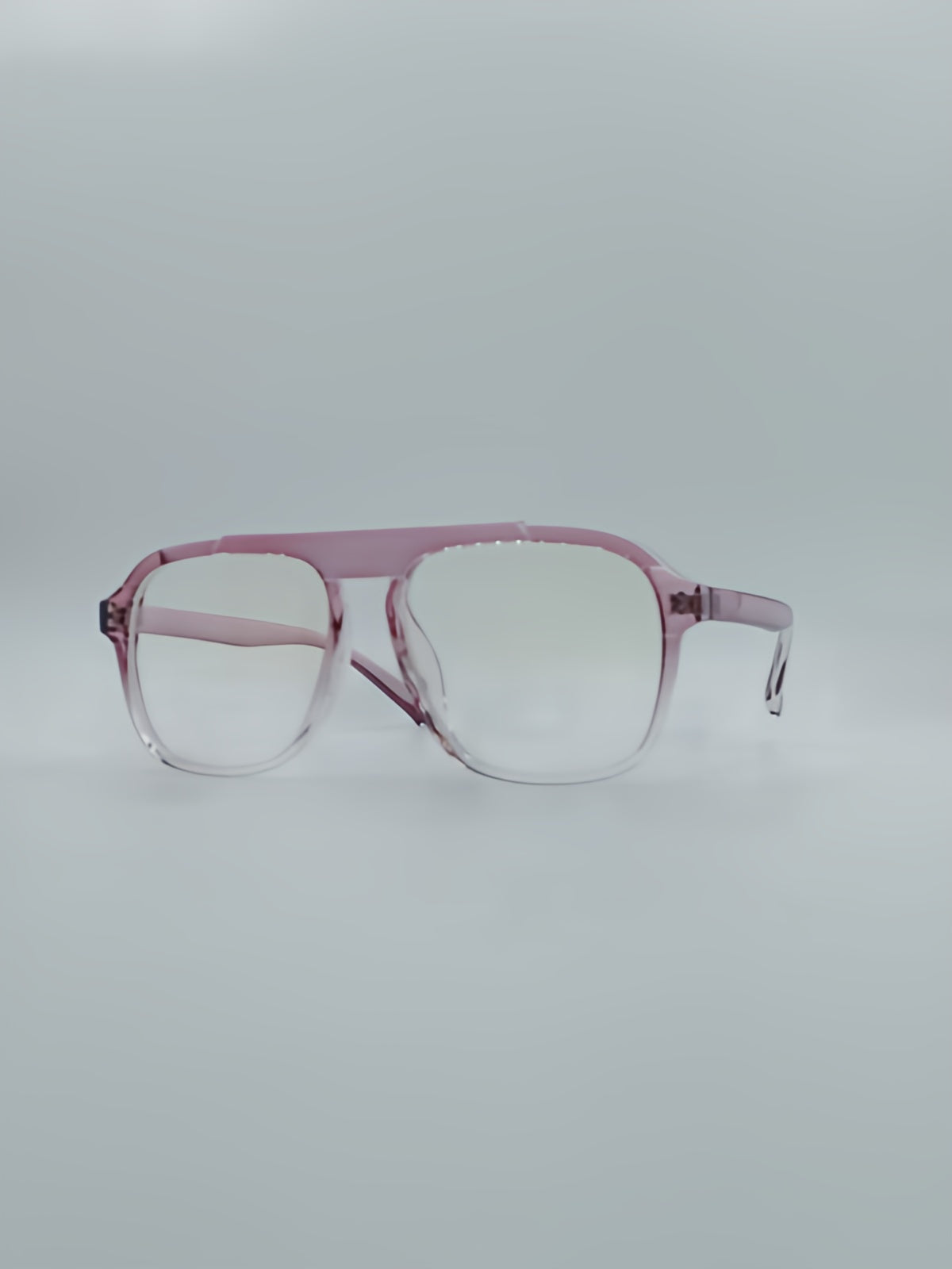 Geometrical Pink & White Frame Unisex Optics-127