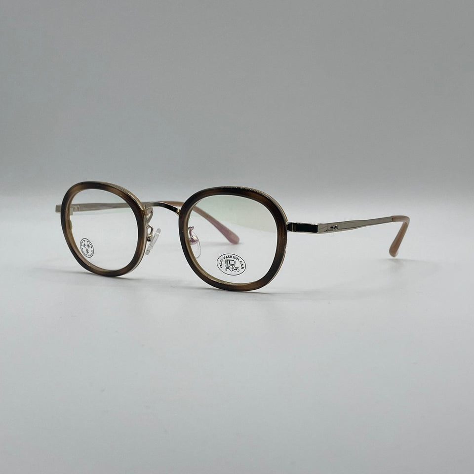 Circular Golden Frame Unisex Optics-307