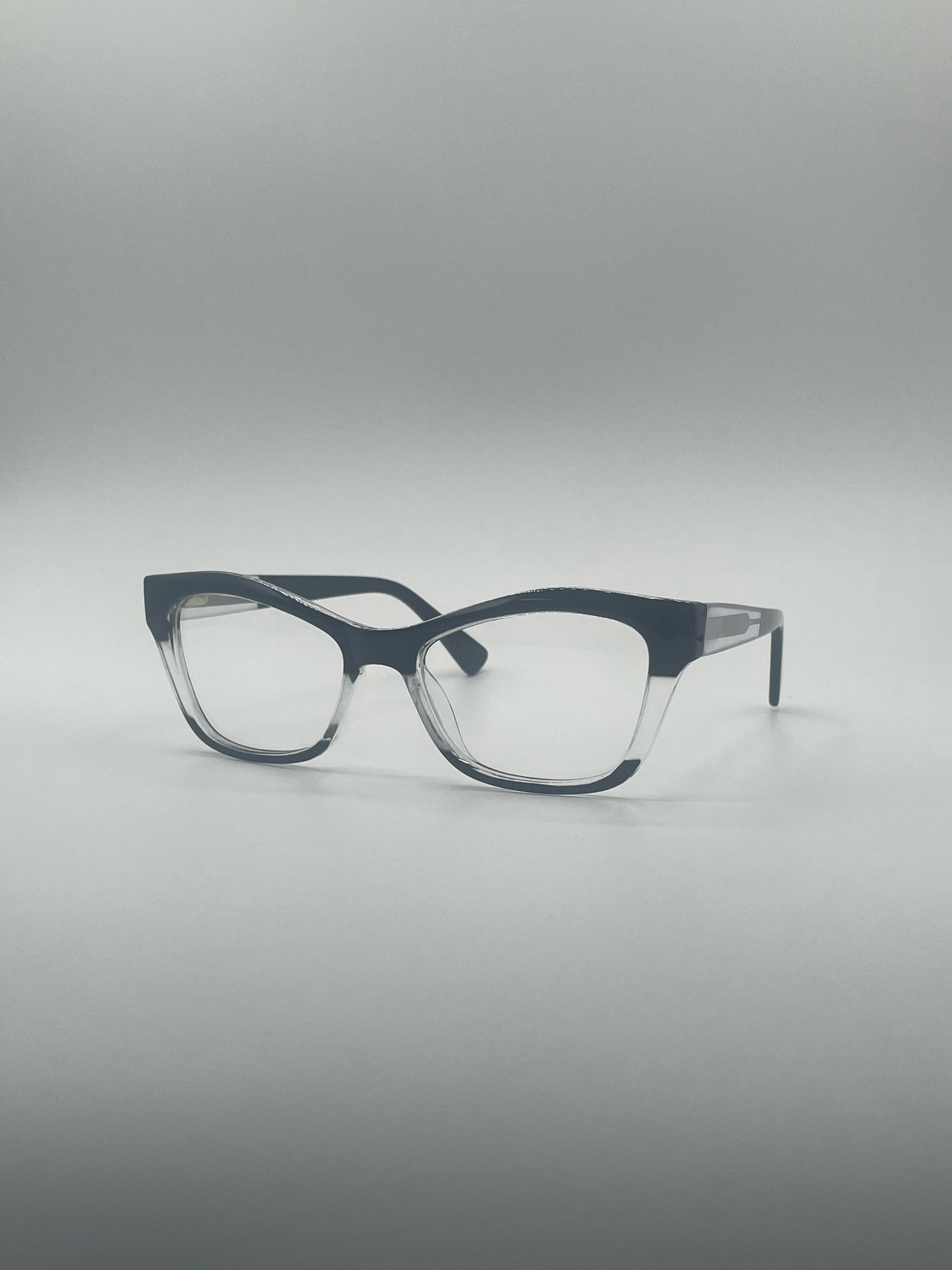 Cat Eye Black Translucent Frame Women's Optics-381