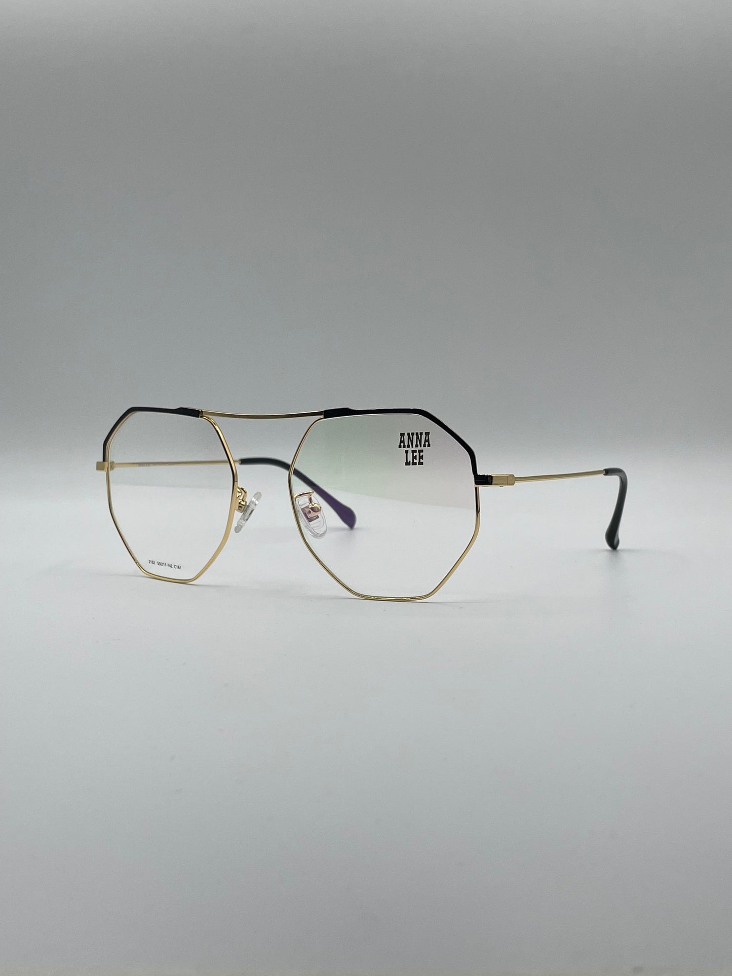 Geometrical Thin Golden Frame Unisex Optics-310
