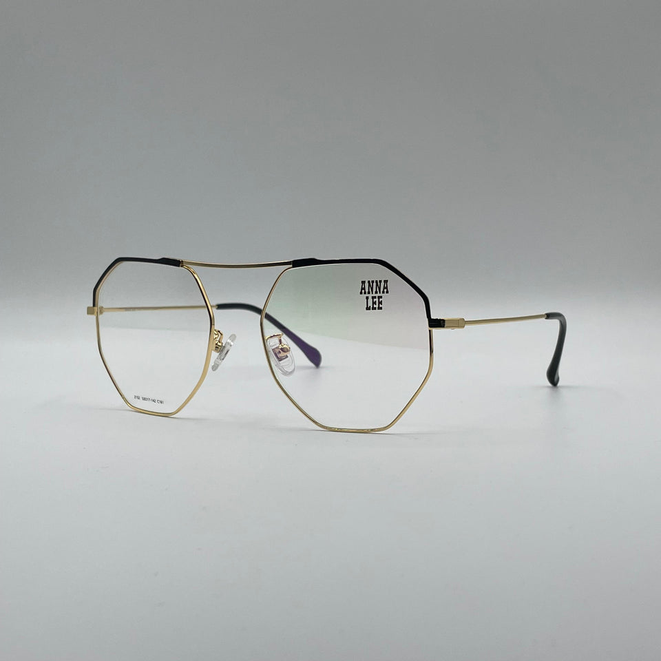 Geometrical Thin Golden Frame Unisex Optics-310