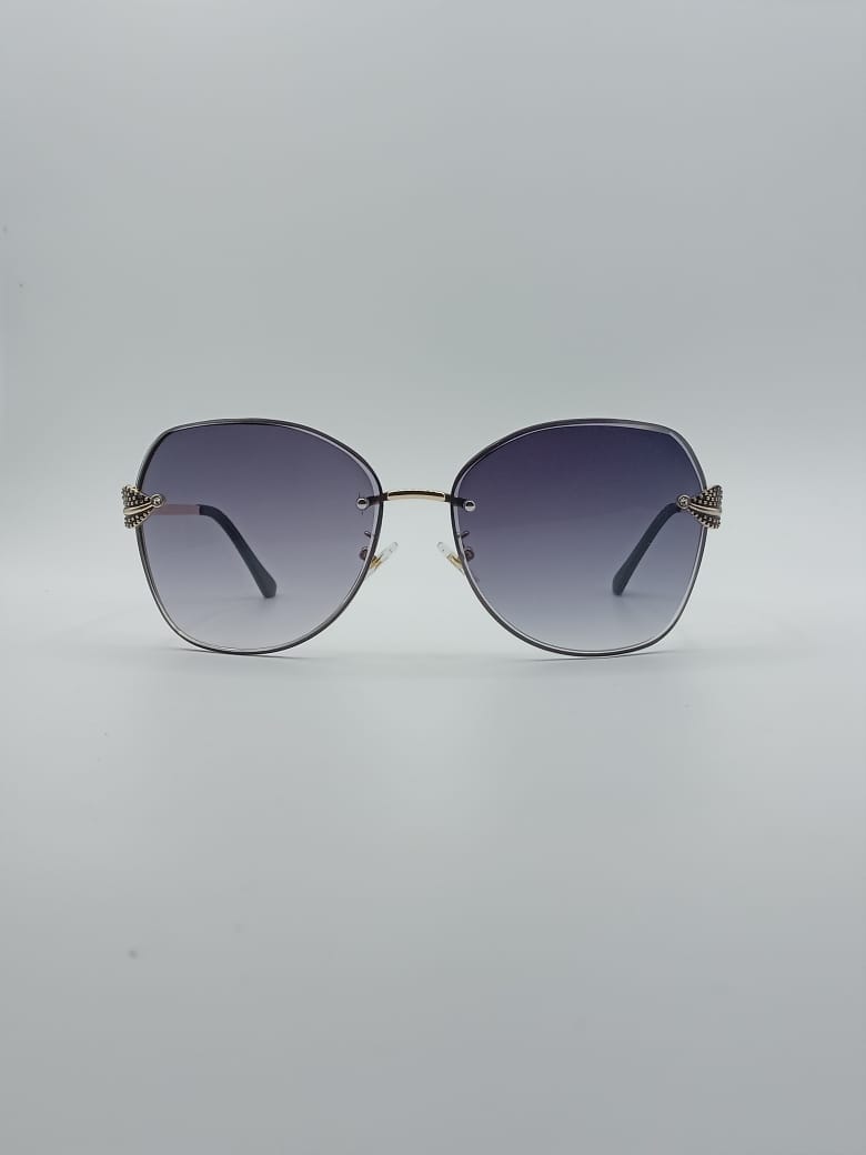 Butterfly Black Frame Women's Sunglasses-016