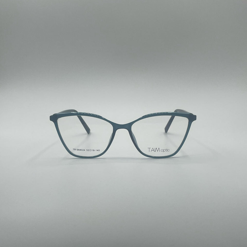 Cat Eye Blue Frame Women's Optics-387