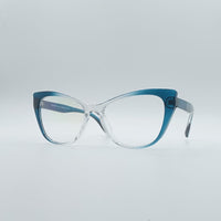 Cat Eye Blue & White Frame Women's Optics-061