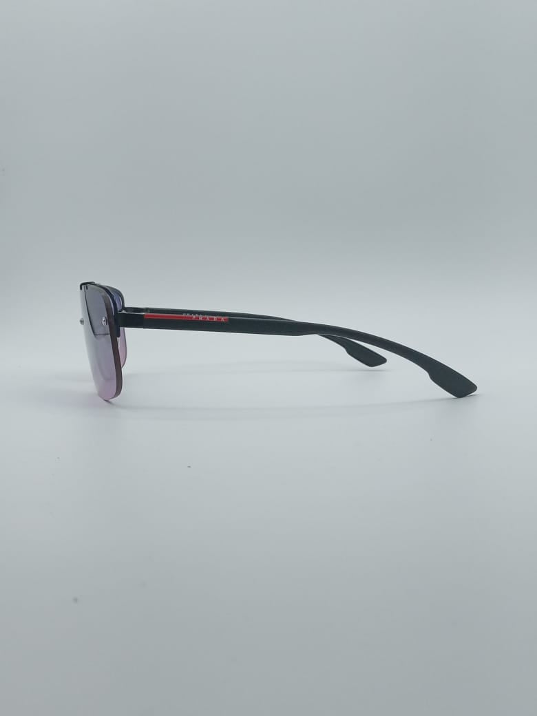Acetate Black Frame Men's Sunglasses-044