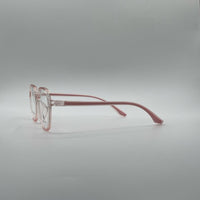 Acetate Translucent Pink Frame Women Optics-407