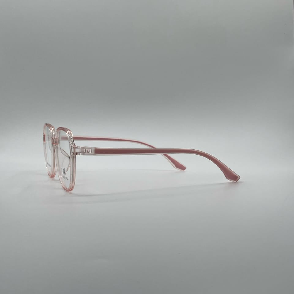 Acetate Translucent Pink Frame Women Optics-407