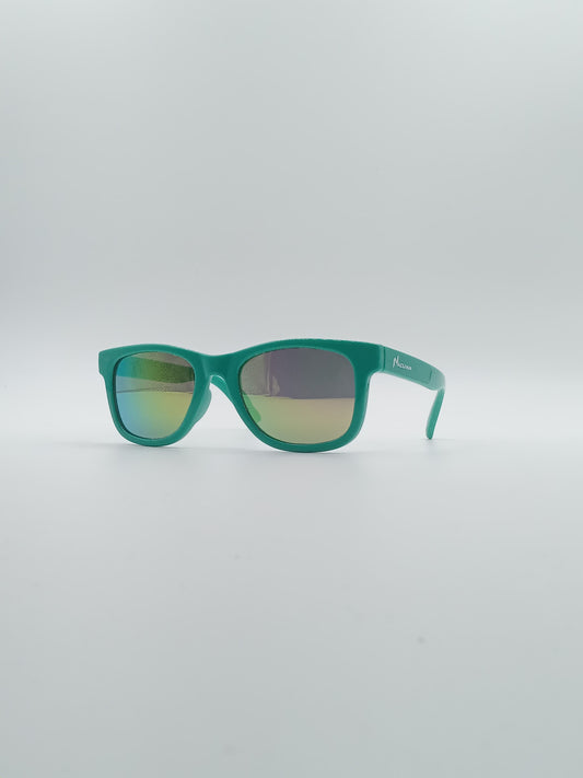 Acetate Dark Green Frame Kids Sunglasses-066