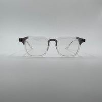 Acetate Translucent White Frame Men's Optics-284