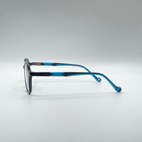 Circular Black & Blue Frame Kids Optics-297