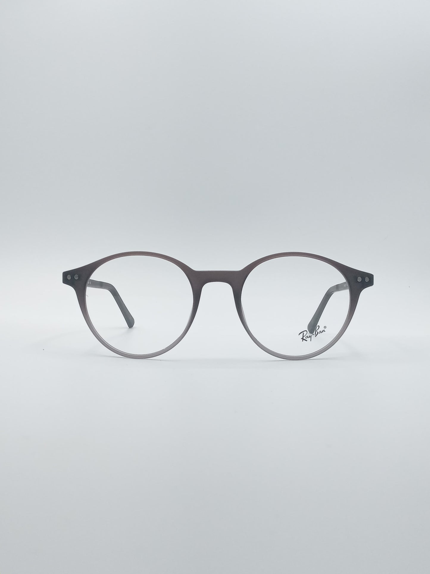 Circular White & Grey Frame Men's Optics-262