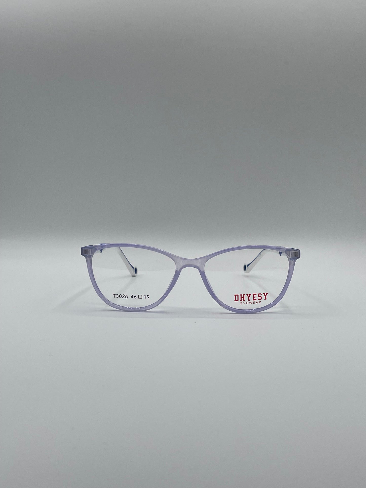 Cat Eye Translucent Purple Frame Kids Optics-301