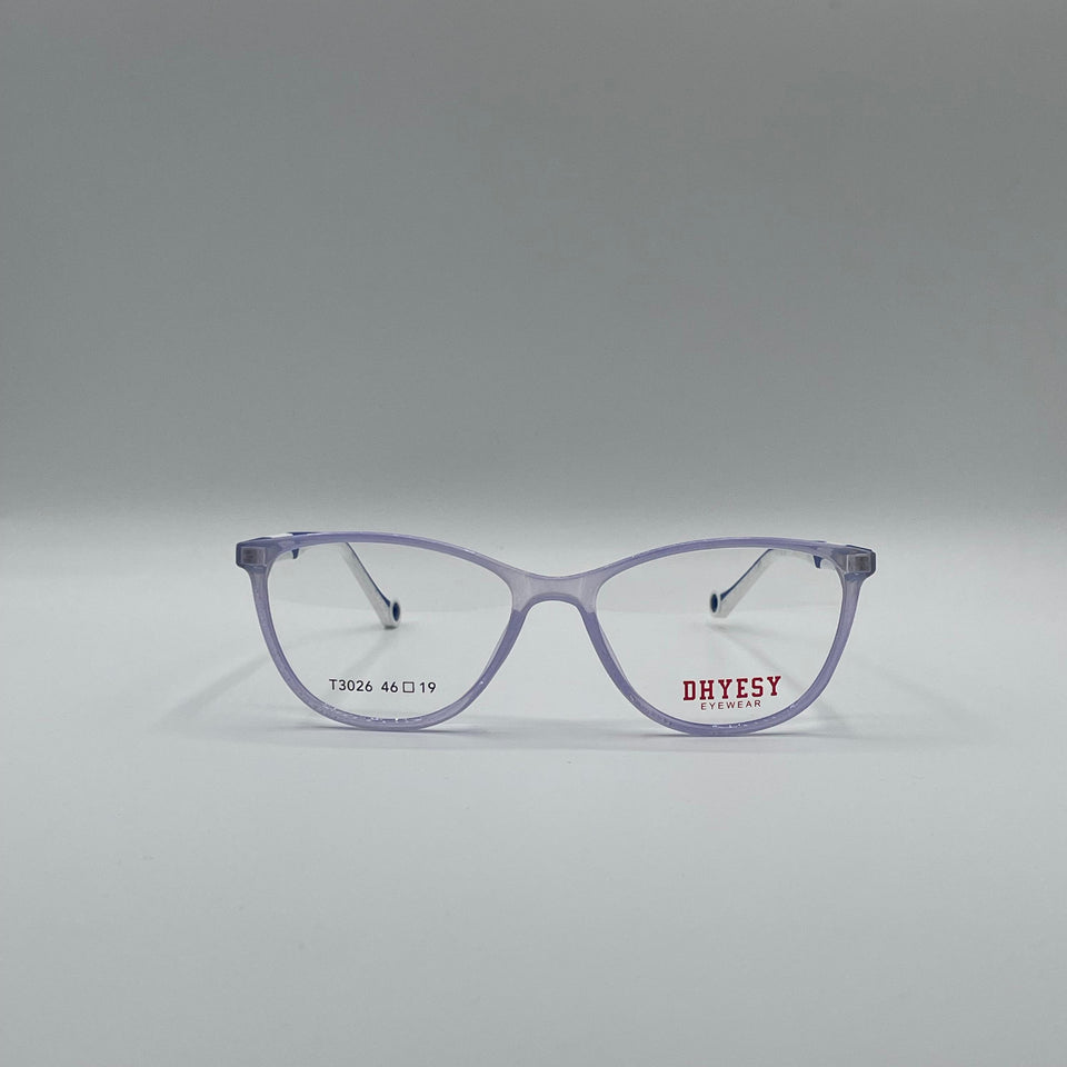 Cat Eye Translucent Purple Frame Kids Optics-301