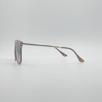 Round plastic Tortoise Frame Women's Sunglasses-002