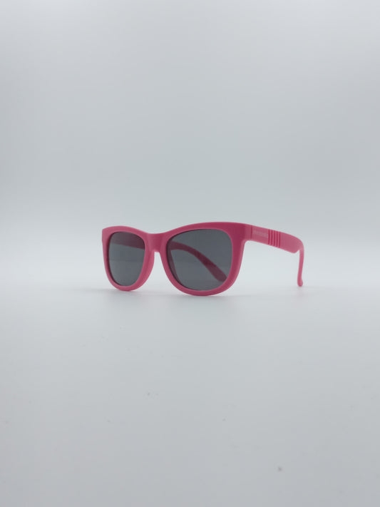 Acetate Pink Frame Kids Sunglasses-055