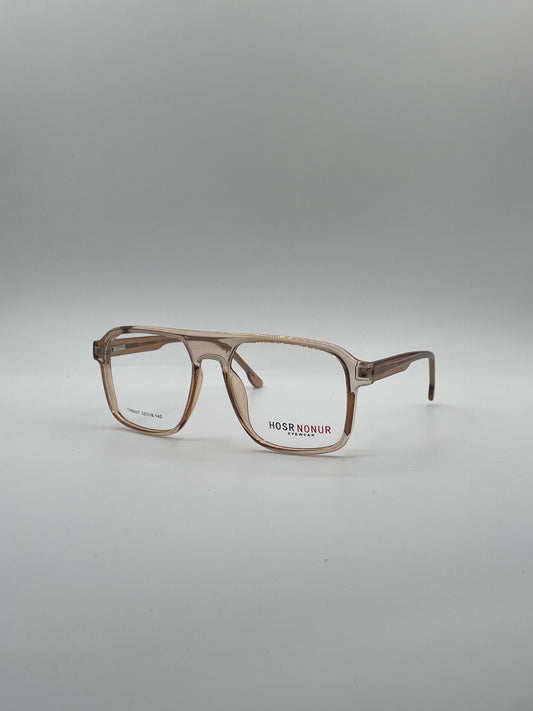 Retro Aviator Light Beige Frame Optics-347