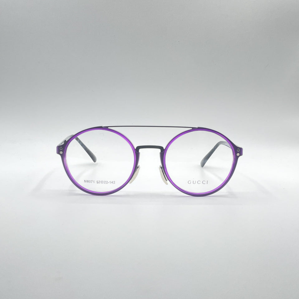 Circular Purple Frame Men's Optics-270