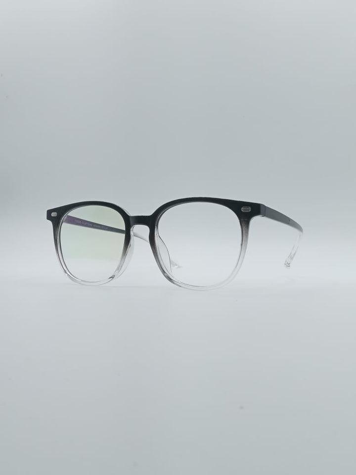 Acetate Black & White Frame Unisex Optics-075