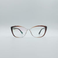 Cat Eye Brown & White Frame Women's Optics-089