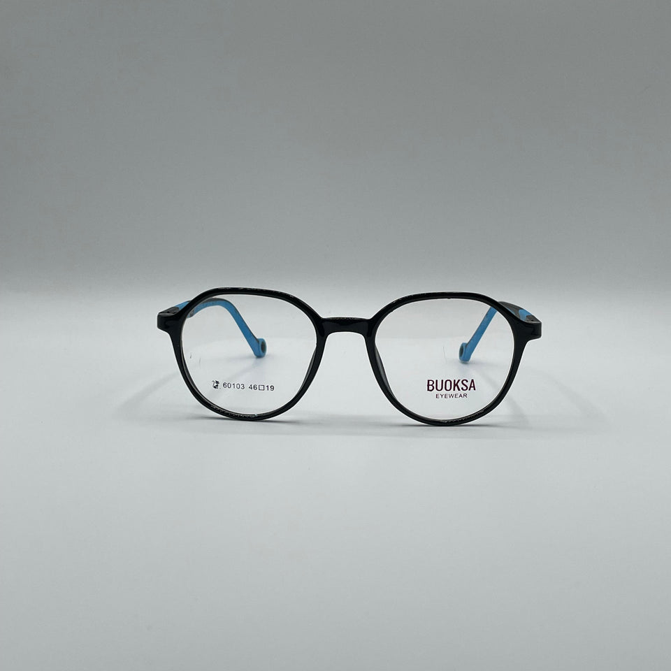 Circular Black & Blue Frame Kids Optics-297