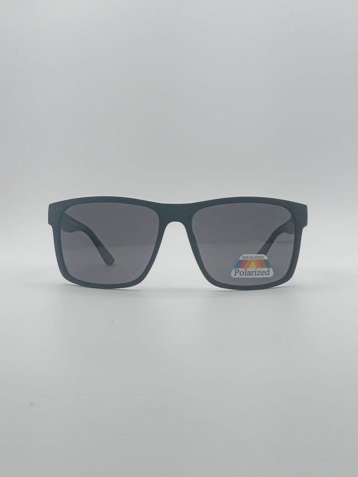Acetate Black Frame Men's Sunglasses-042