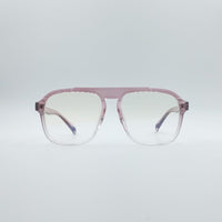 Geometrical Pink & White Frame Unisex Optics-127