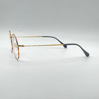 Circular Golden Frame Optics-346